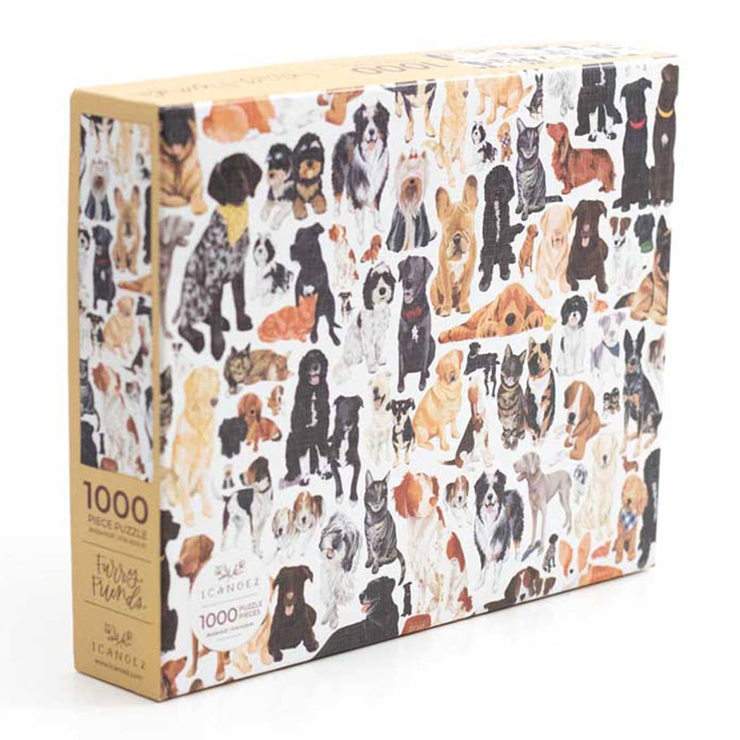 Furry Friends - 1,000 Piece Dog & Cat Jigsaw Puzzle