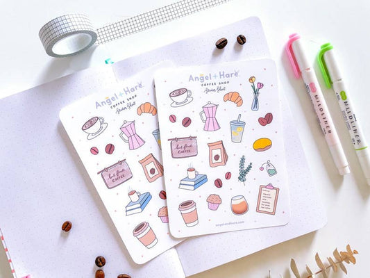 Coffee Shop Sticker Sheet