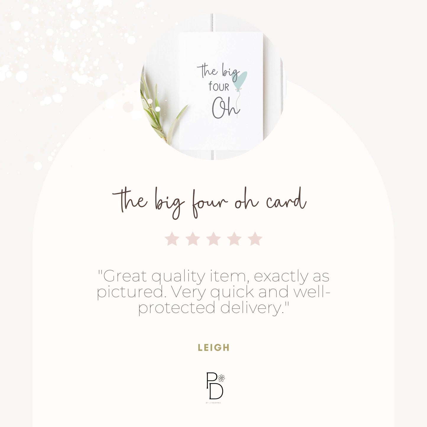 The Big Four Oh Card
