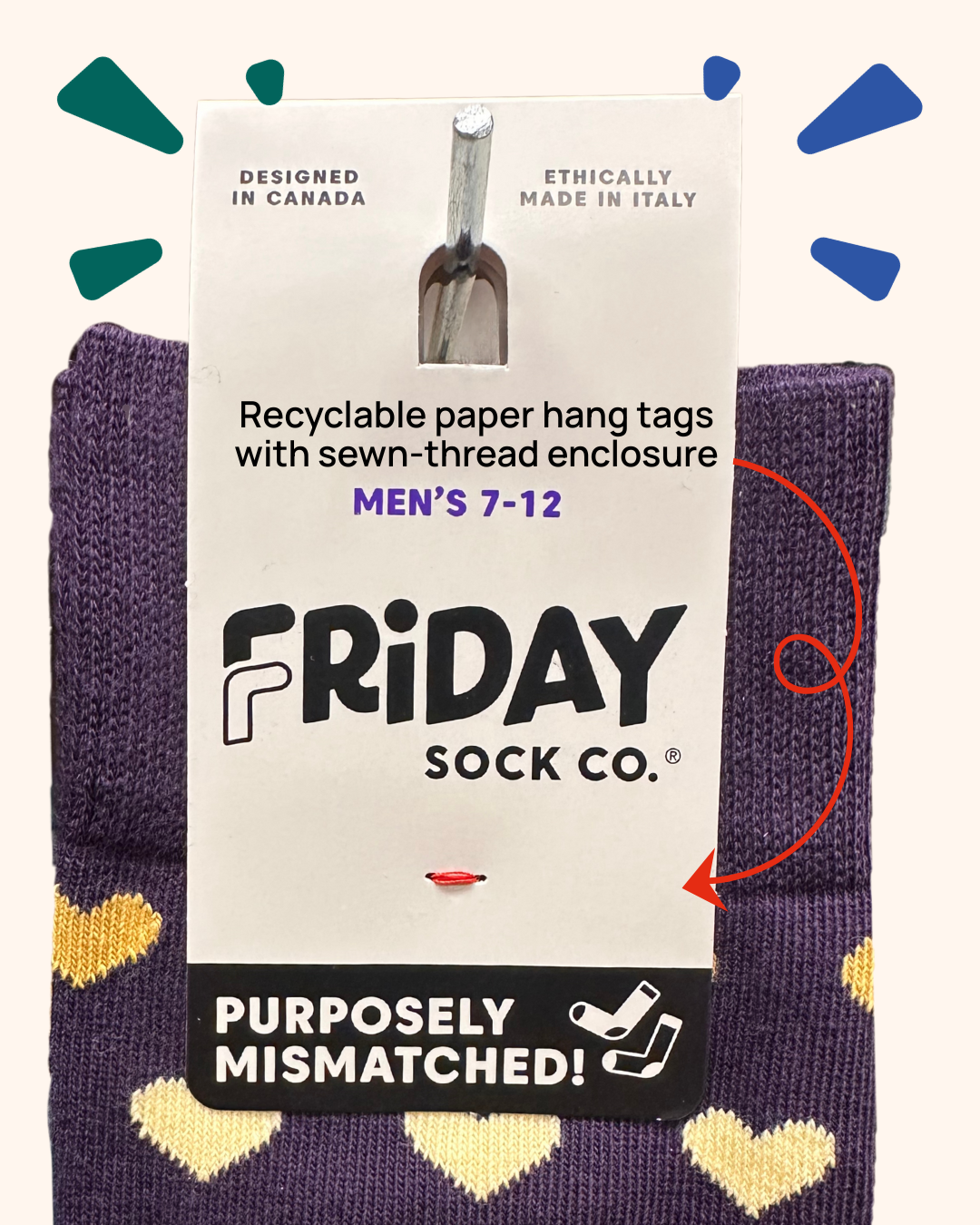 Men's CBC Hockey Night in Canada Mismatched Socks