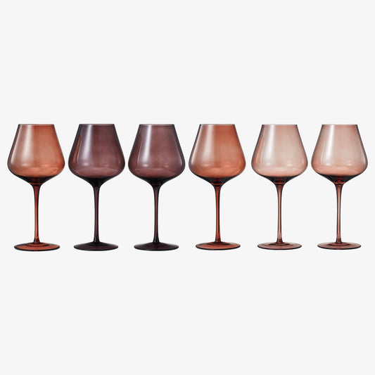 Brown toned Wine 20oz Glass - Single