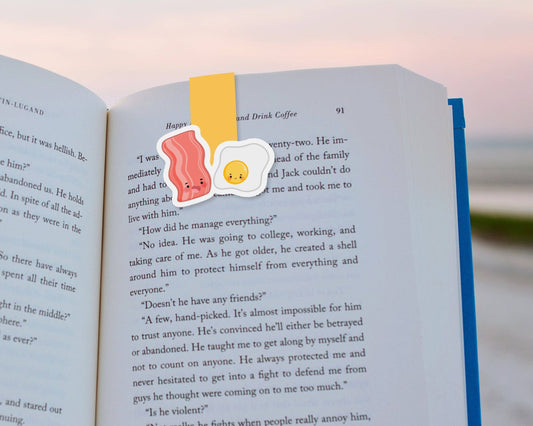 Bacon and Eggs Magnetic Bookmark