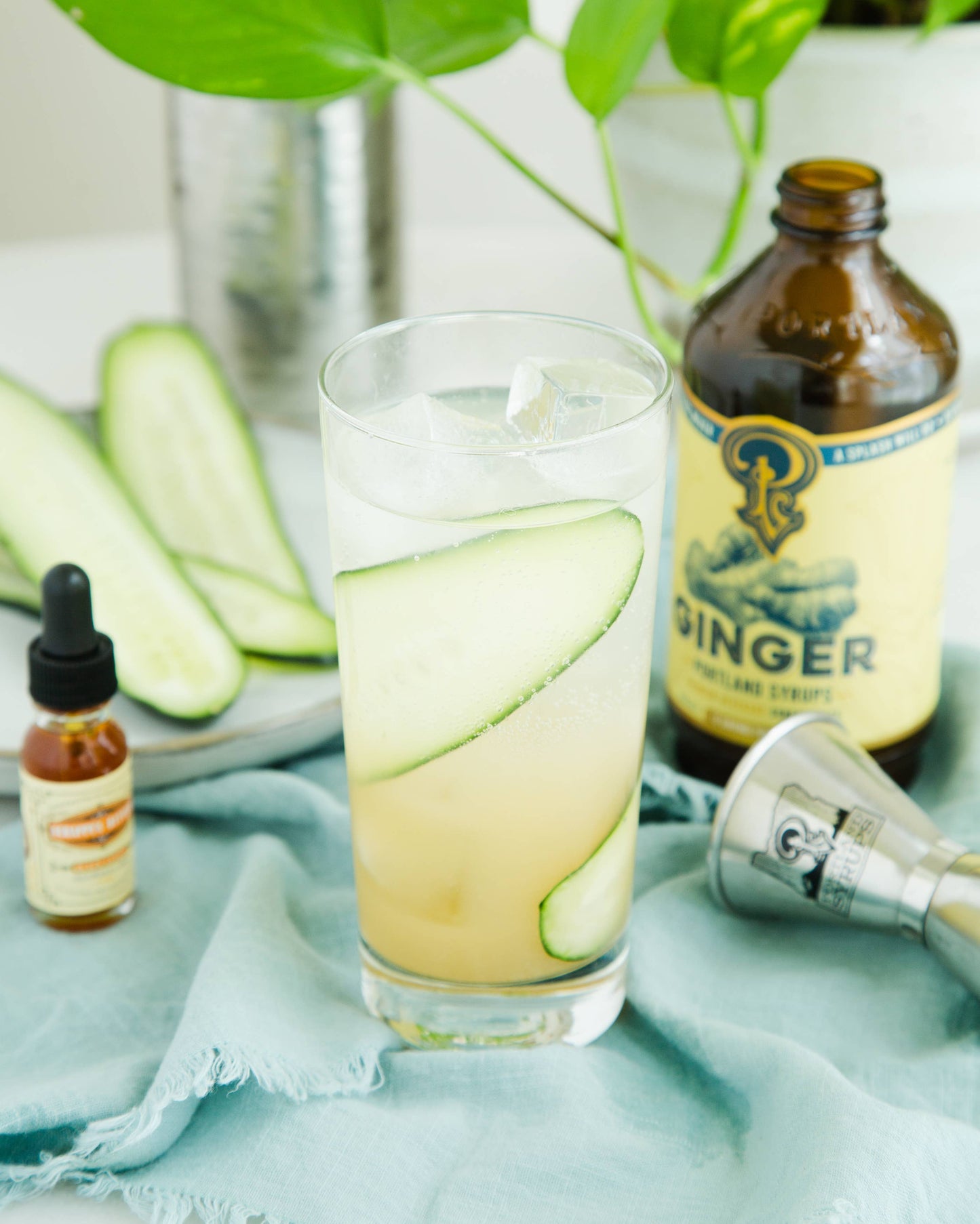 Ginger Syrup 12oz - cocktail / mocktail beverage mixer