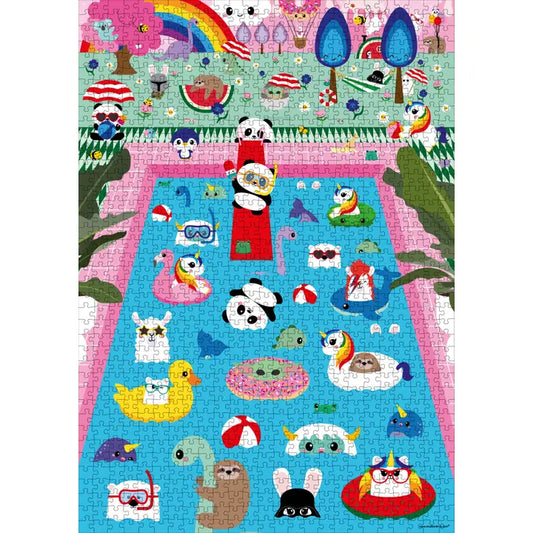 Pink Pool 1000 pieces Jigsaw puzzle