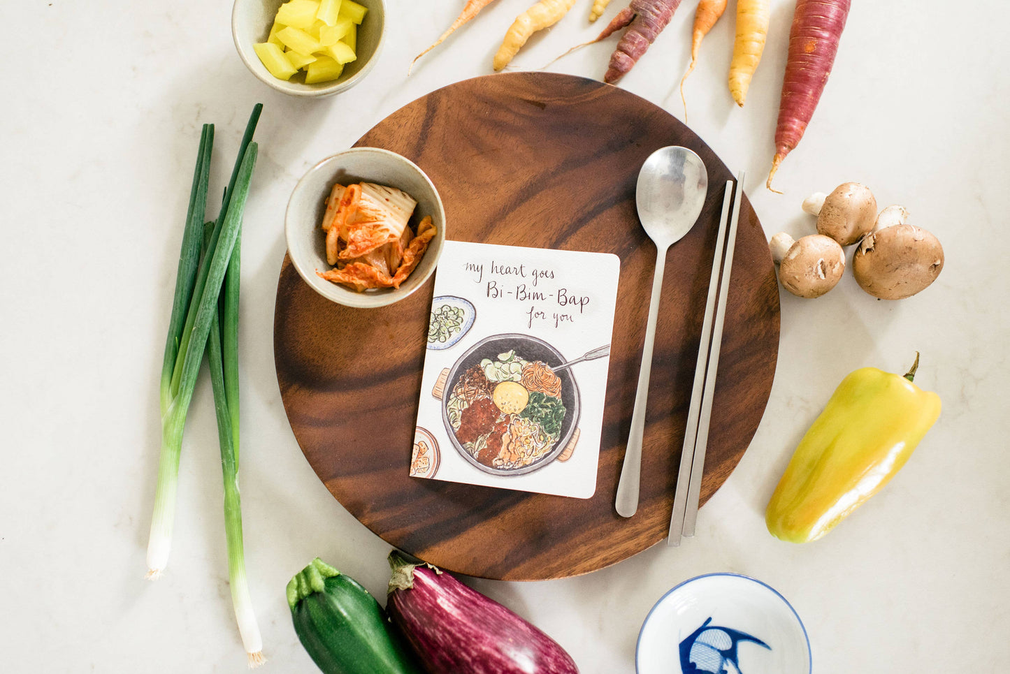 Bibimbap Heart Card