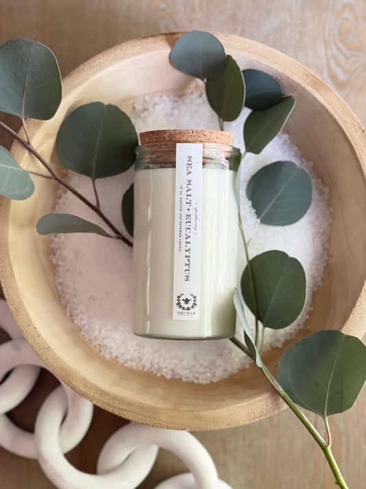 Sea Salt + Eucalyptus : Apothecary Candle ( Restoring )