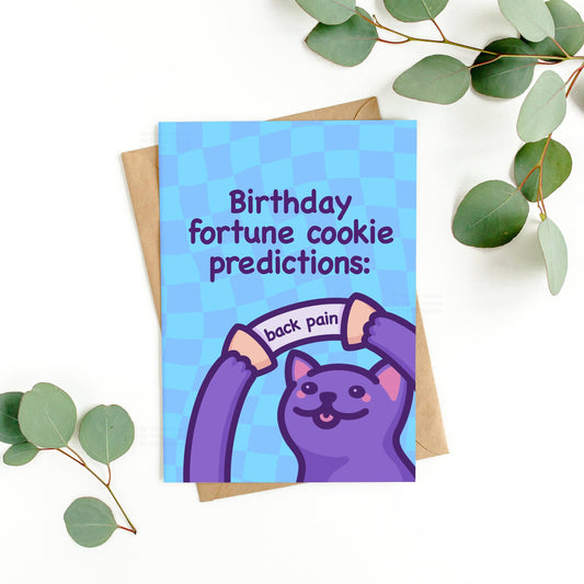 Back Pain | Funny Cat Birthday Card