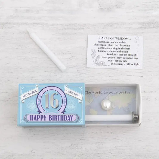 Happy 16Th Bday Pearl Matchbox
