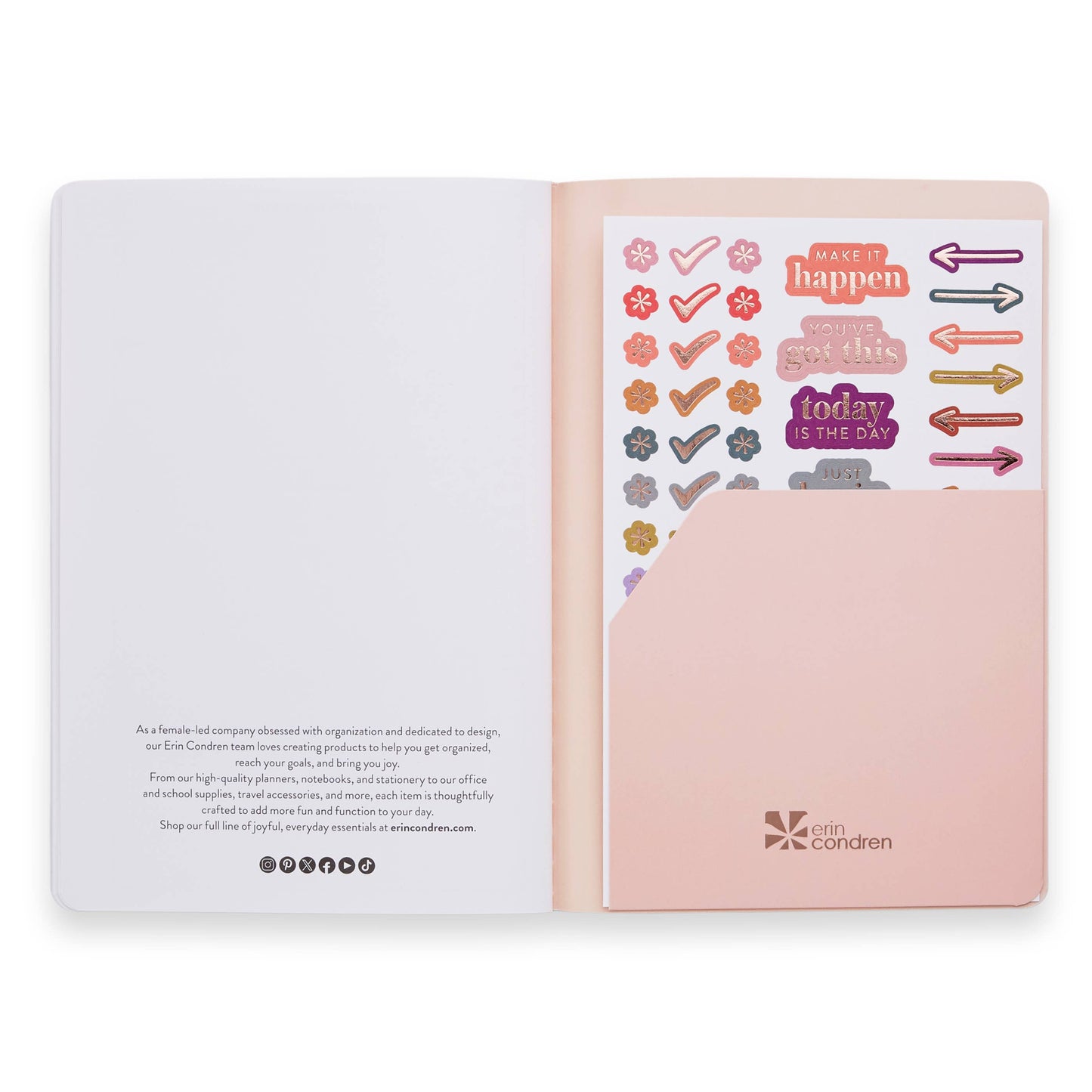 Habit Tracker Petite Planner - Color Block Stripes