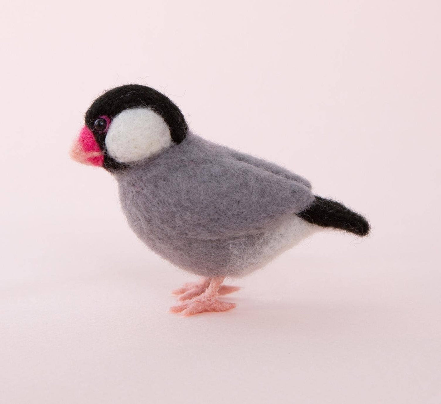 Japanese Needle Felting Kit: DIY Wool Felt Java Sparrows