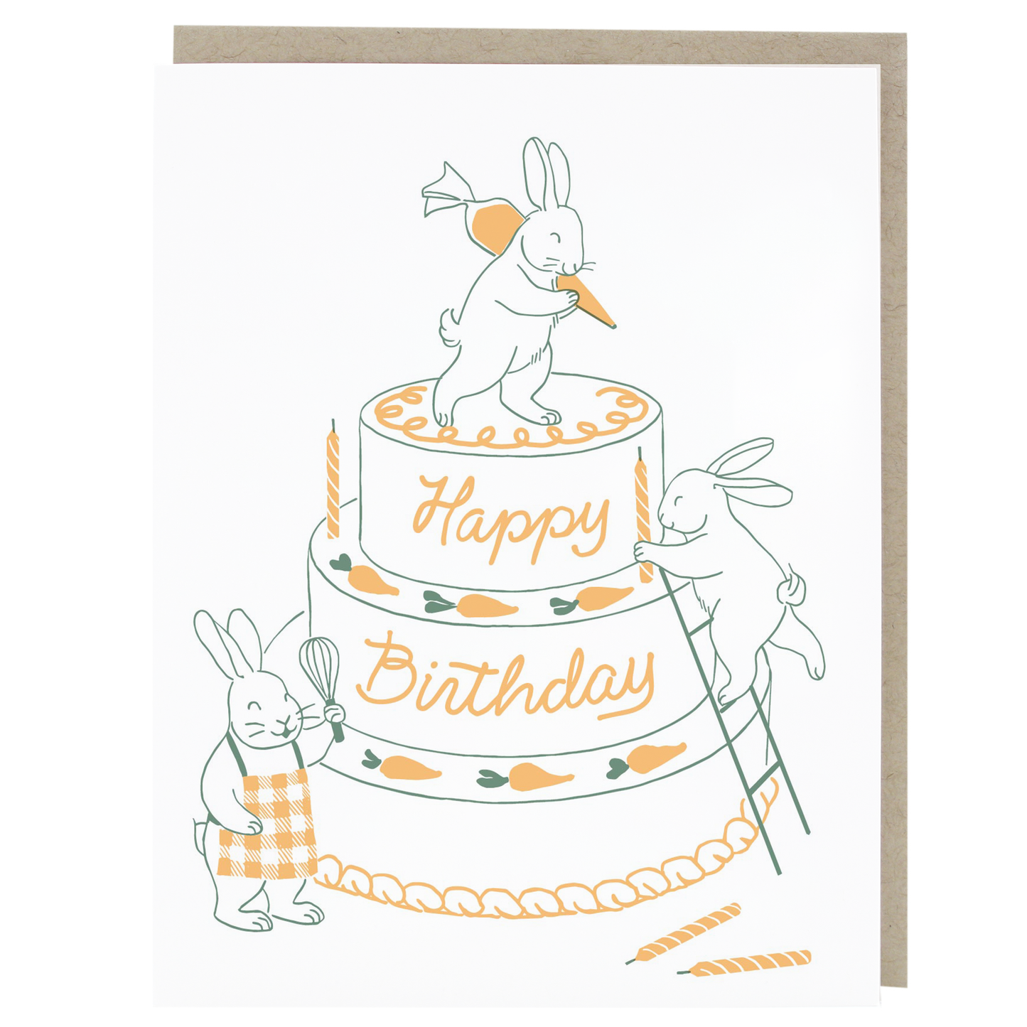 Bunny Bakers Birthday Card