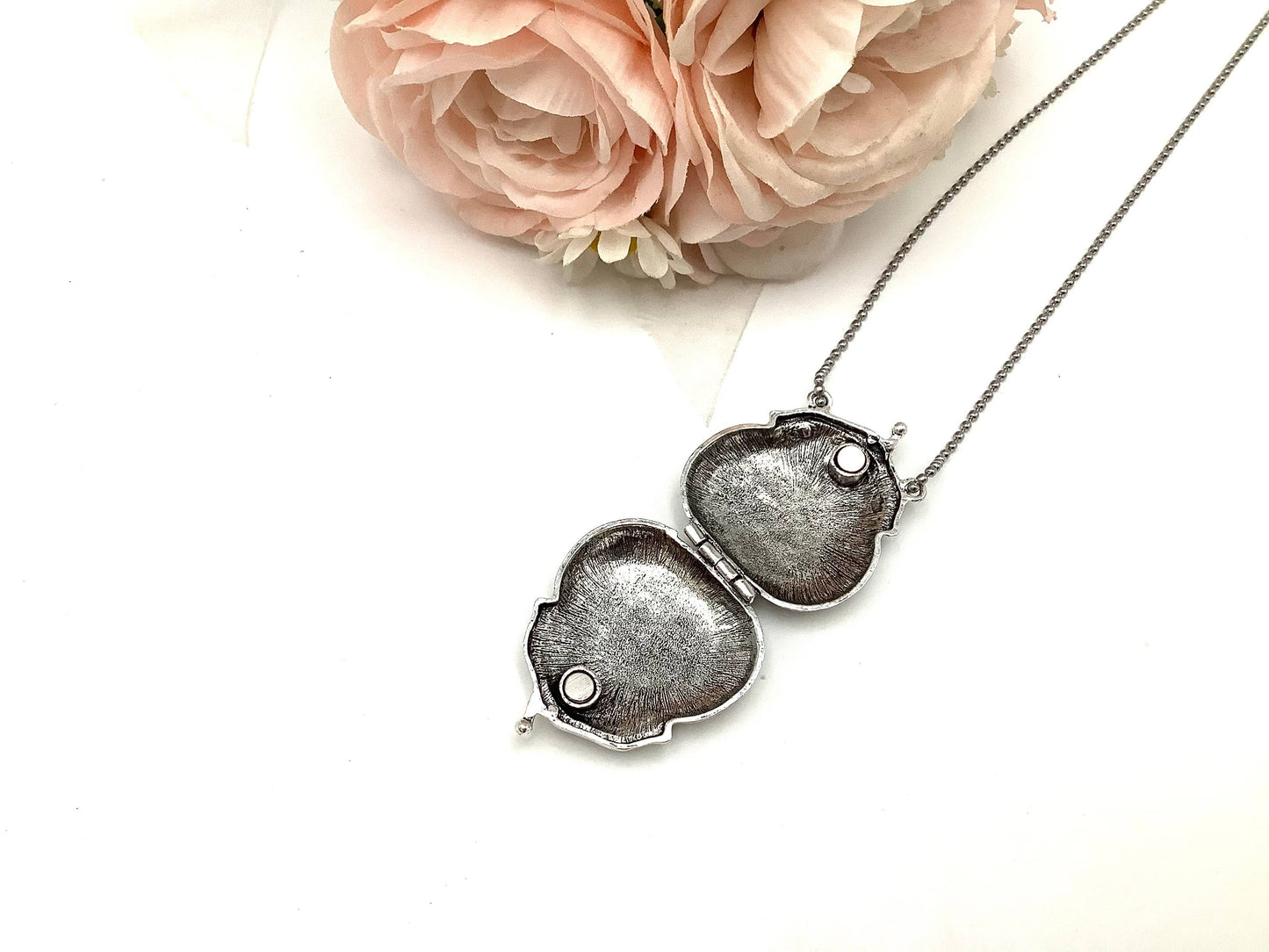 French Victorian Silver Purse Locket, Tea Party favors