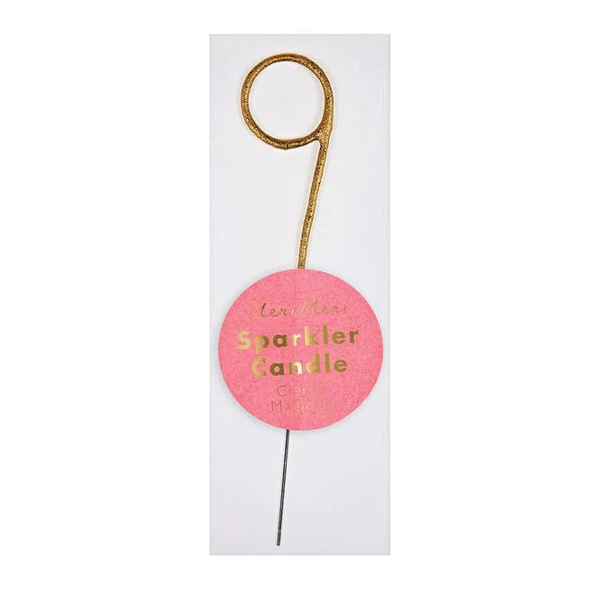 Meri Meri Mini Number Gold Sparkler Candle