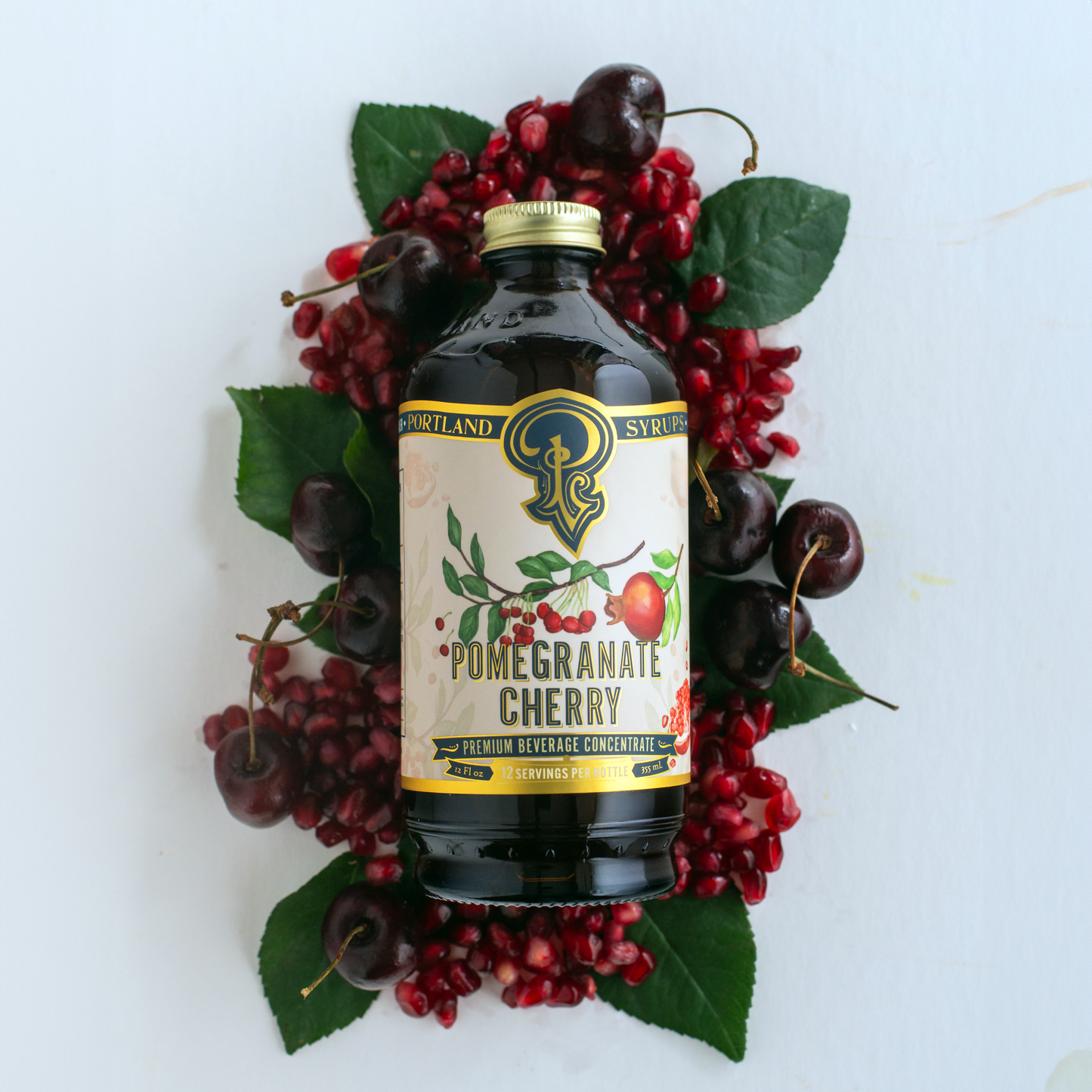Pomegranate Cherry Syrup 3.4oz - Cocktail / Mocktail Mixer