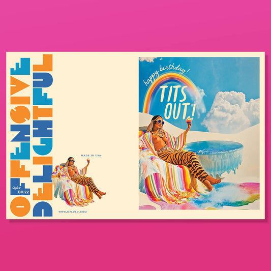 TIGER RAINBOW GIRL birthday fantasy