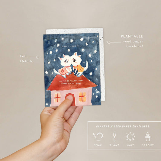 Snow Cats - Holiday Card