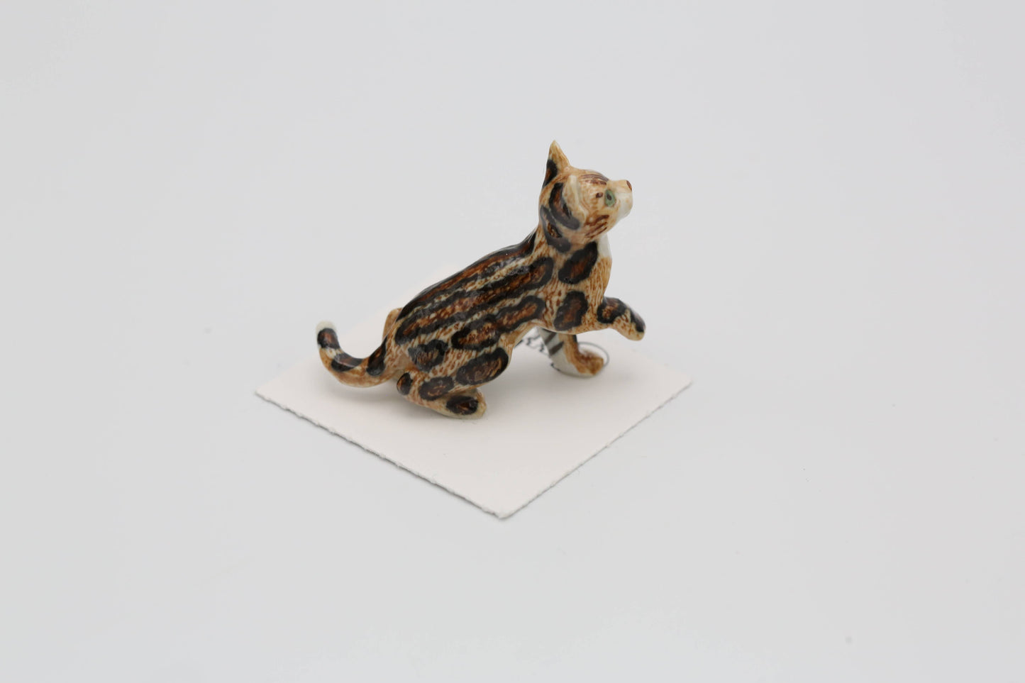 Spirit Marble Bengal Kitten Porcelain Miniature
