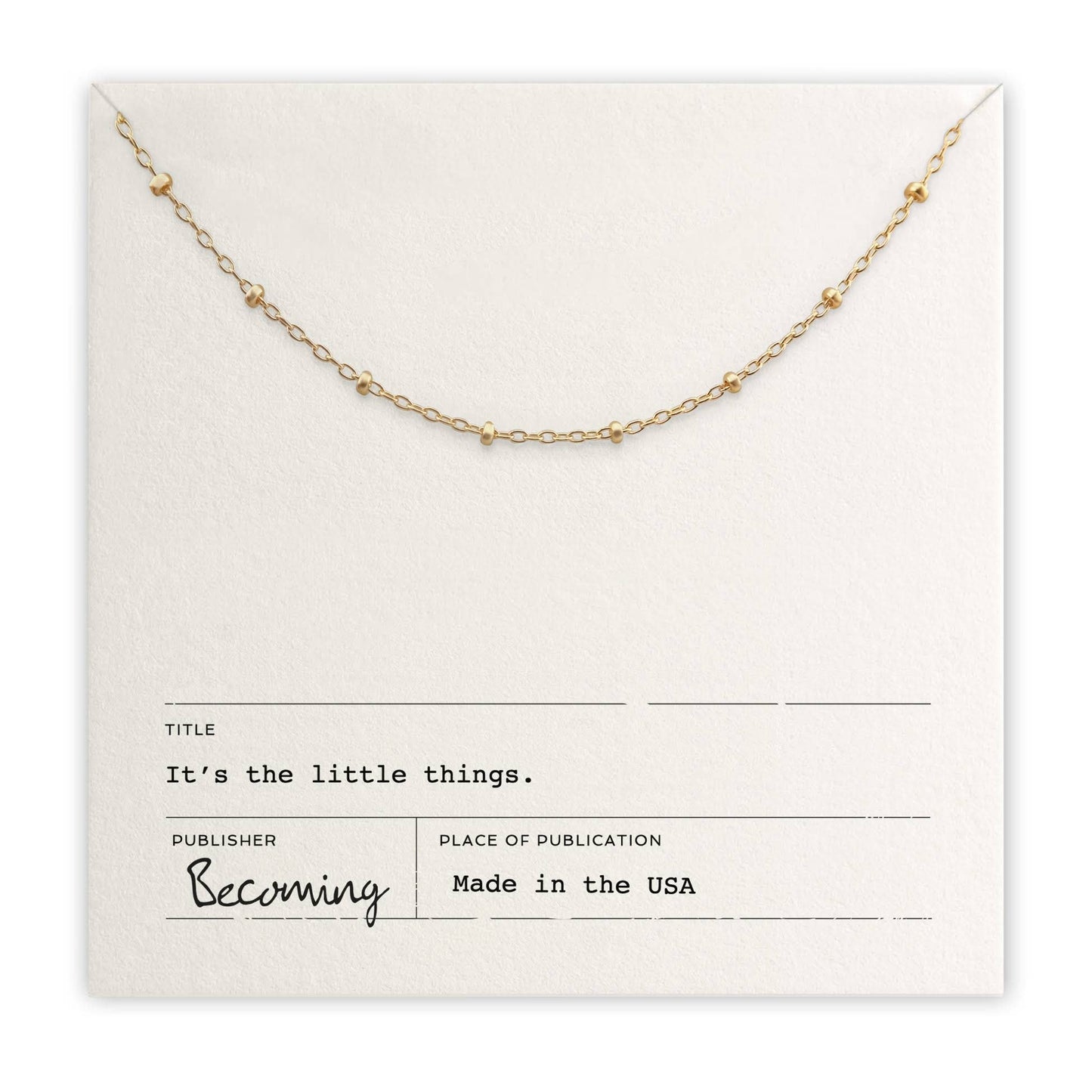Little Things Necklace