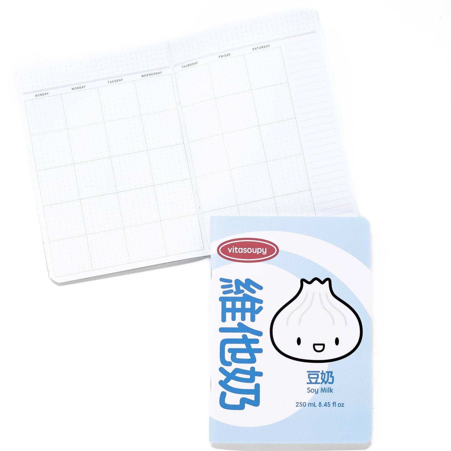 Undated Weekly Vertical Planner - Soy Milk - B6 (Half Year)