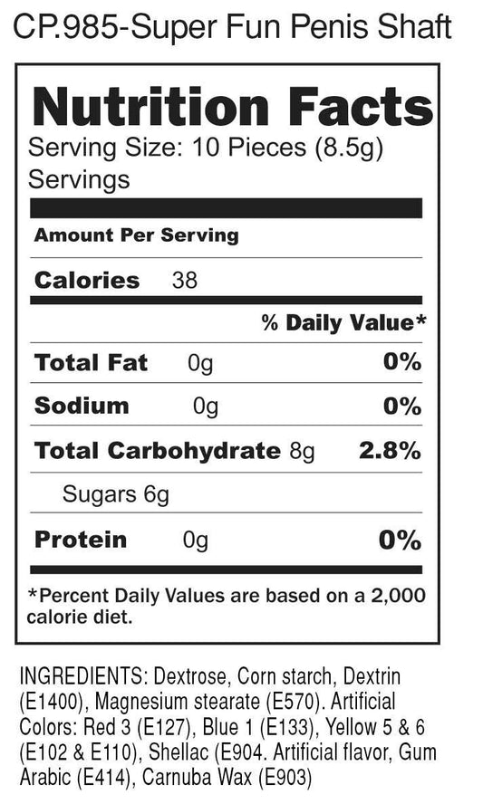 Super Fun Penis Candy Shaft