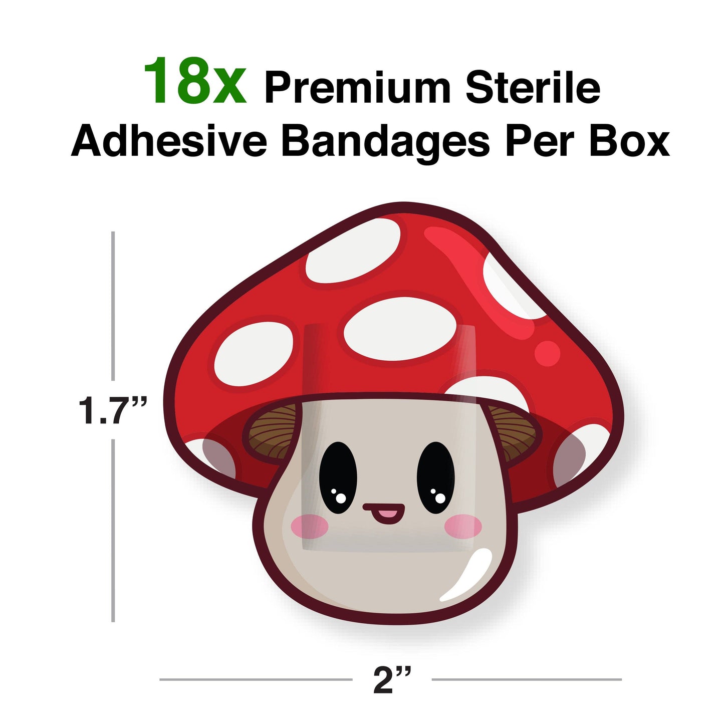 Mushroom Adhesive Bandages