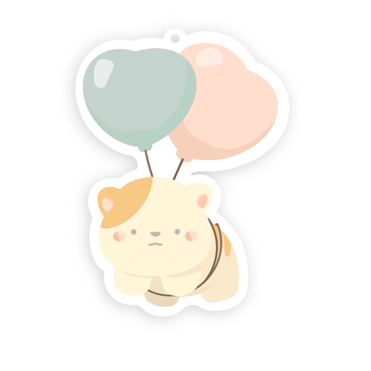 Floating Catsu Honey Peach Air Freshener
