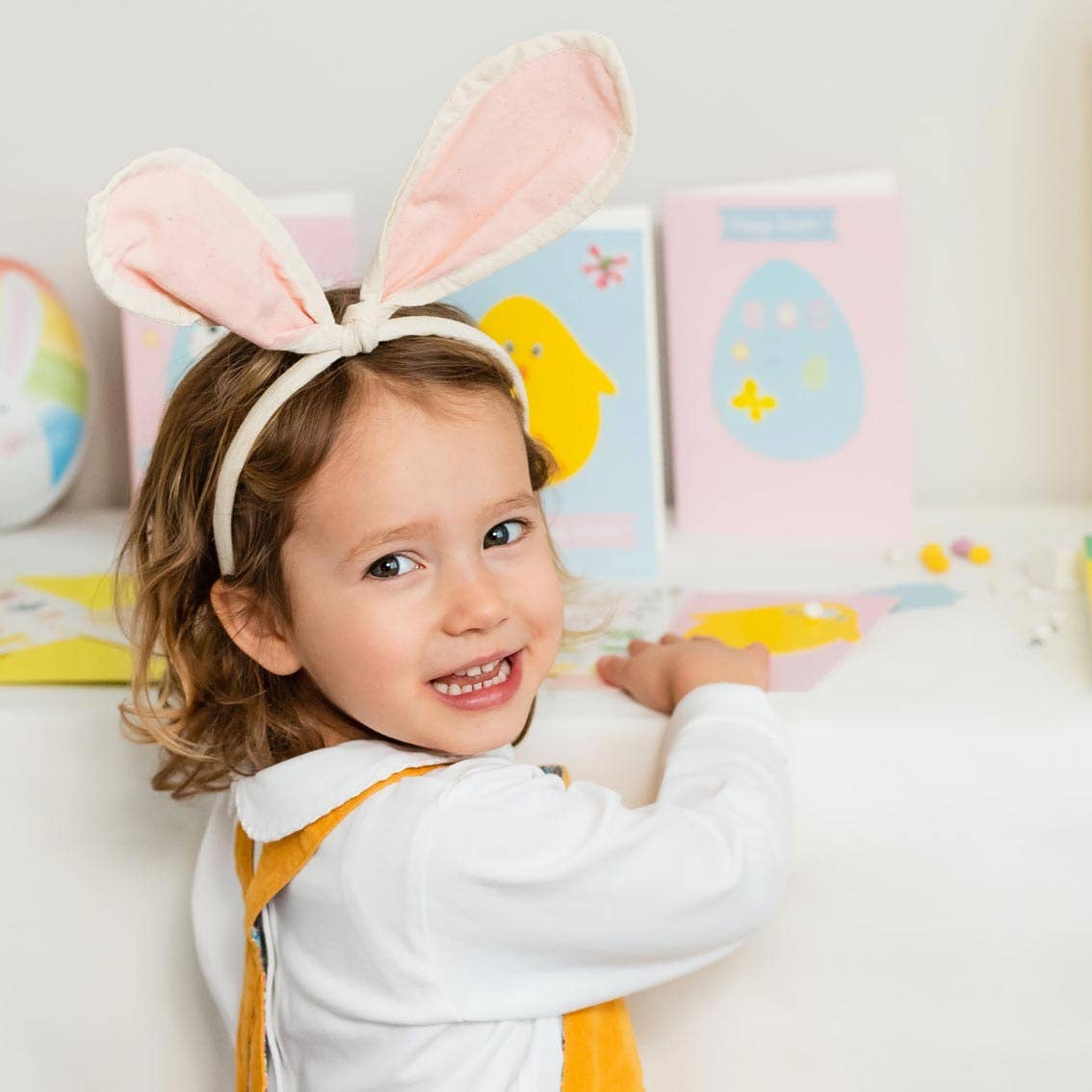 Fabric Dress Up Pink Bunny Ears | Easter Dress Up |
