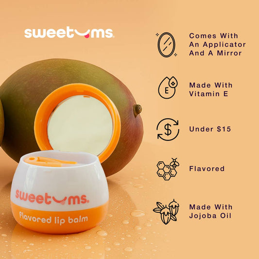 Sweetums Mango Flavored Lip Gloss with mirror and applicator