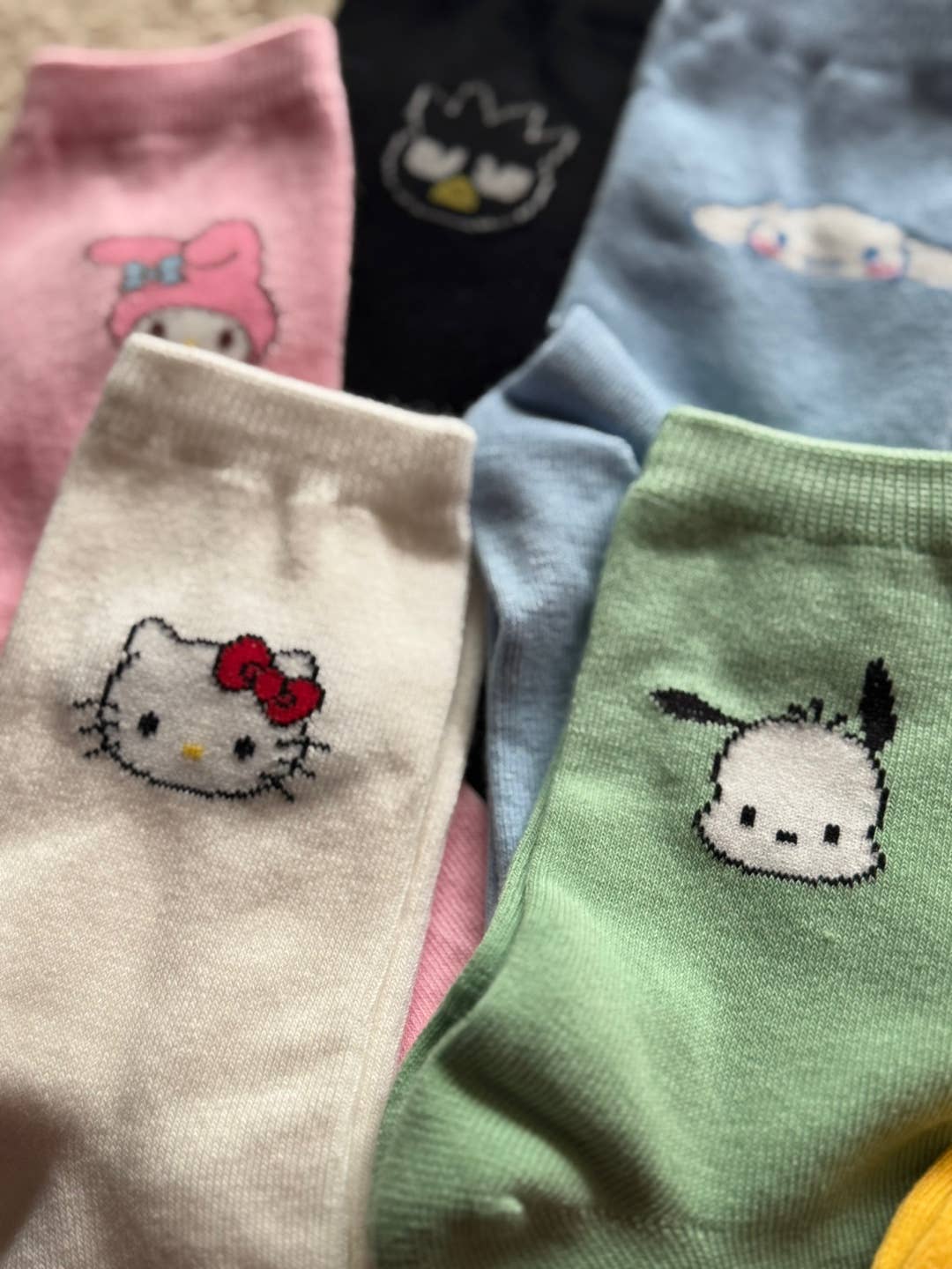 Sanrio Character Simple Point Cotton Ankle Socks