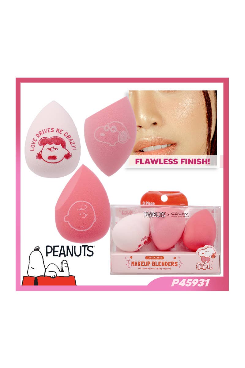 Peanuts 3pc Makeup Blenders