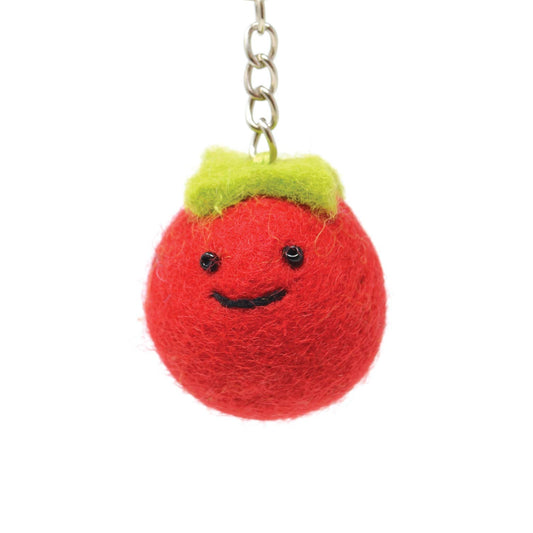 Felt Keychain - Tomato Keyring