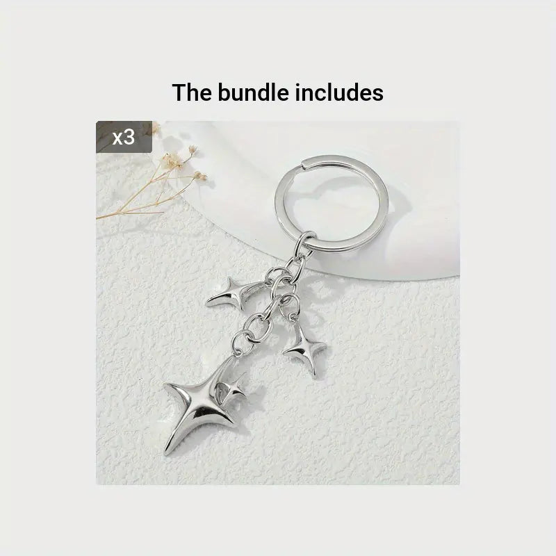 Y2k Star or spider web keychain