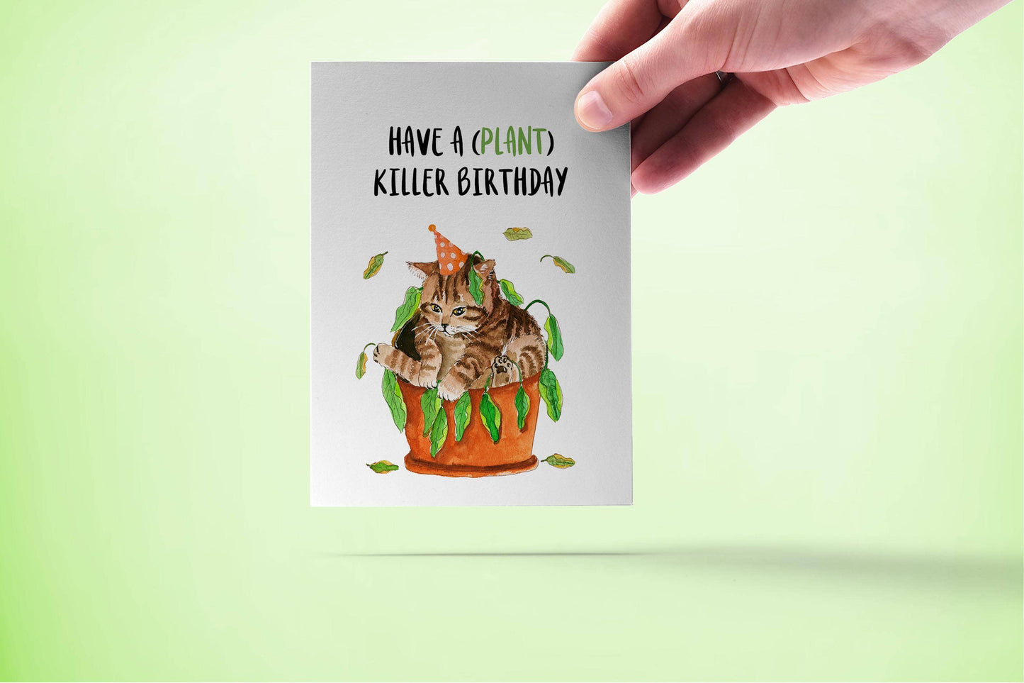 Plant Killer Party - Funny Birthday Card