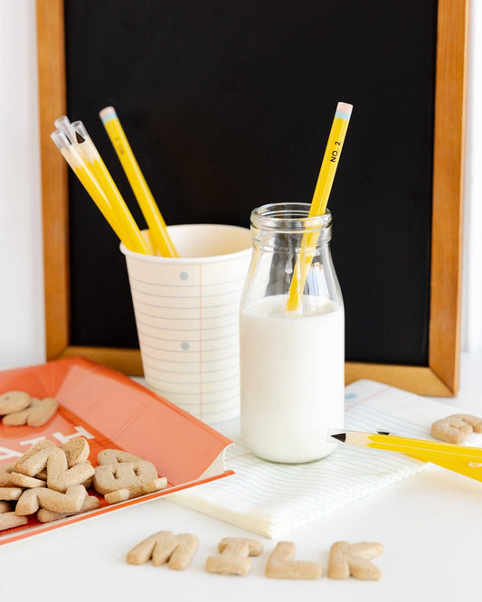 BTS1115 - Pencil Reusable Straws - 12 count