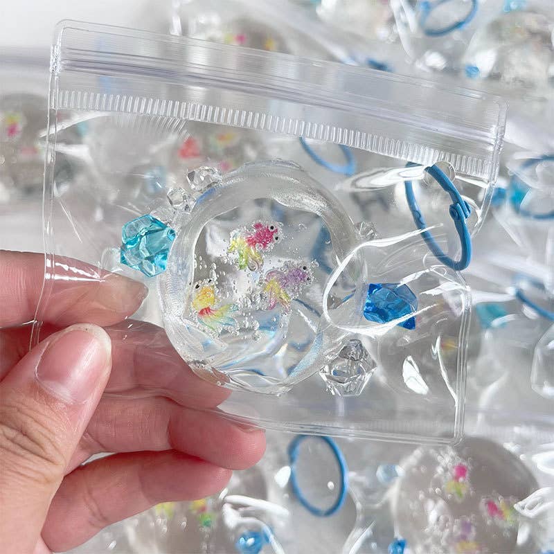 Mini Clear Cute Goldfish Squishy Stress Relief Toy