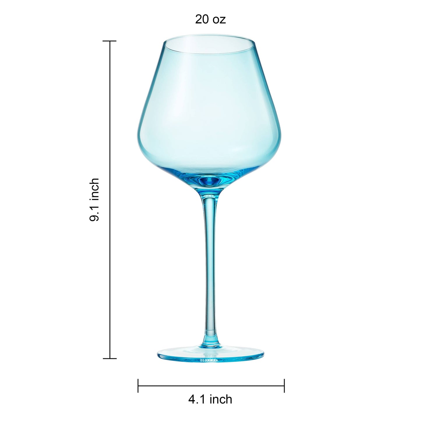 Colors of Rocky Mountains, Colored Stemmed Wine | Set of 5
