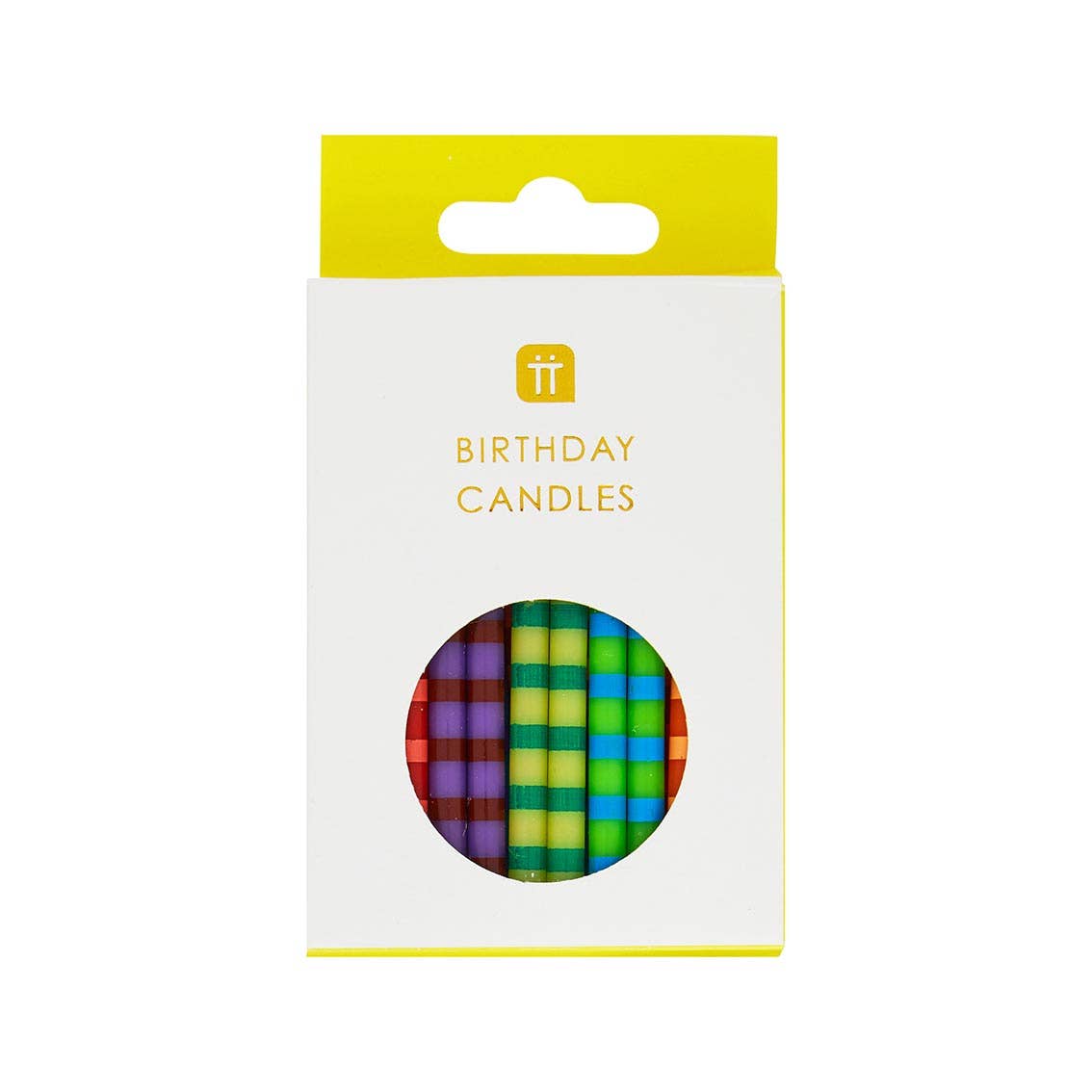 Striped Birthday Candles | 24 Pack | Birthday Party |
