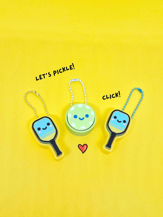Pickleball Clicker Keychain