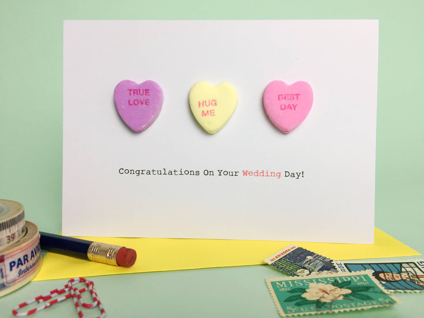 CONGRATULATIONS ON YOUR WEDDING DAY! Greeting Card