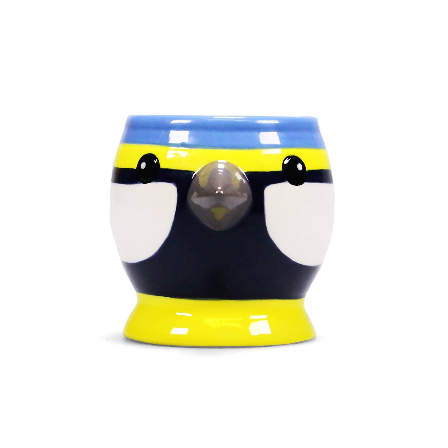 Ceramic Shaped Egg Cup Blue Tit Bird
