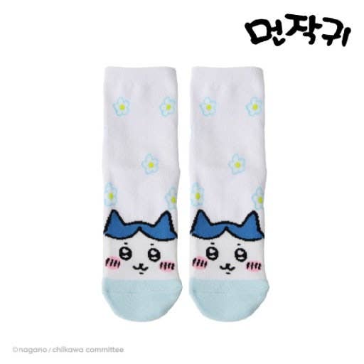 Chiikawa Flower Mid-Crew Soft Cotton Socks