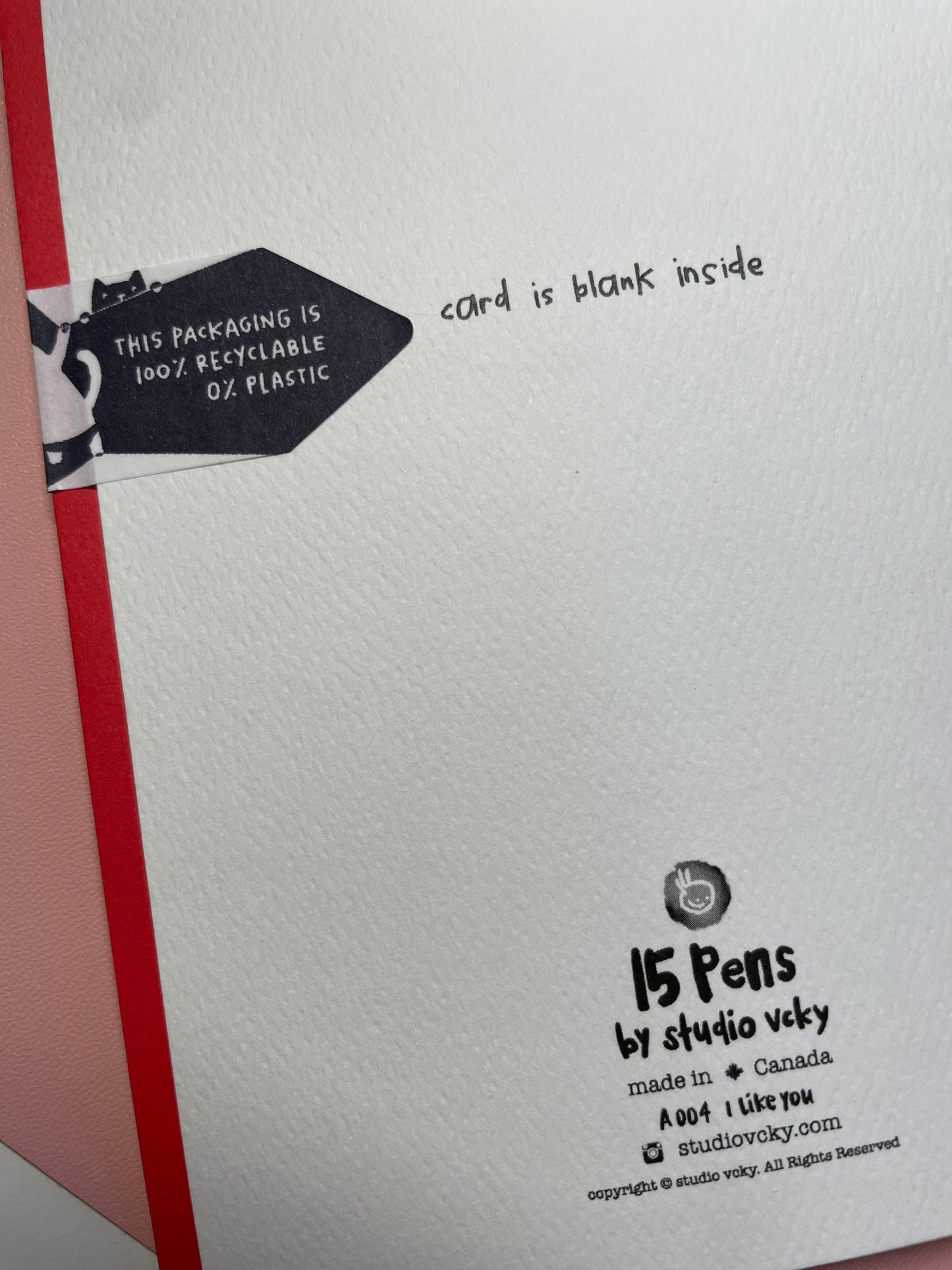 Greeting Card - Pen15 - I Like You