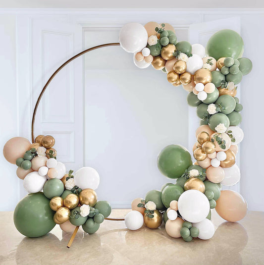 Premium Boho Safari Sage Balloon Arch Kit - Balloon Garland