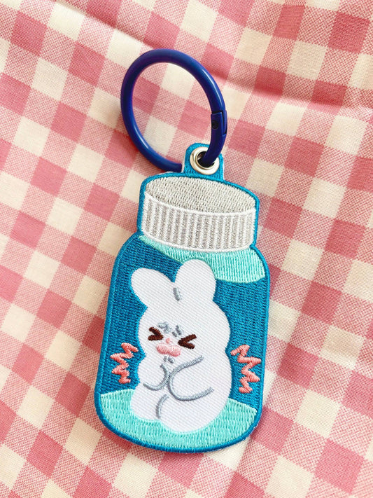 Ibuprofen Gang Embroidered Keychain