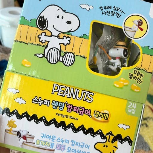 Peanuts Snoopy Cup Deco Charm Figure Random