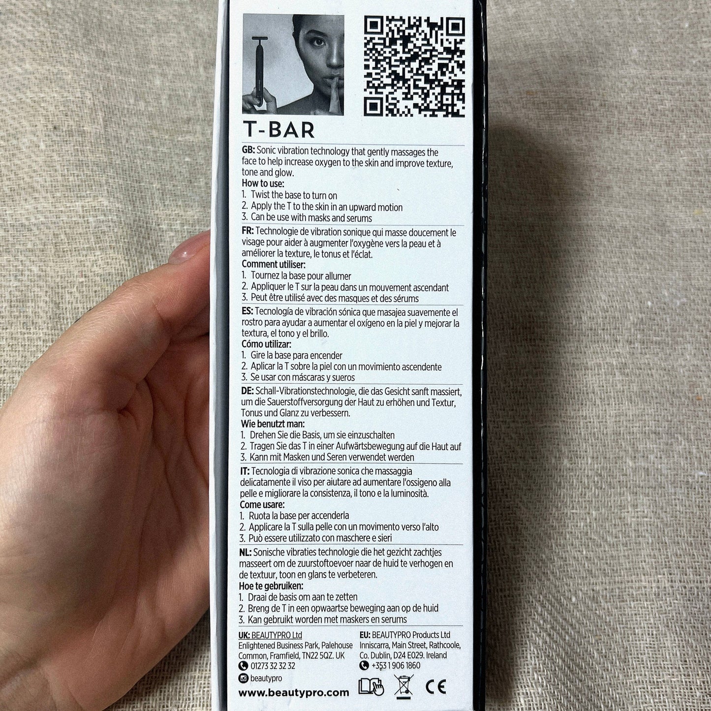 T-BAR Sonic Vibrating Anti-Ageing Device | Beauty Tech