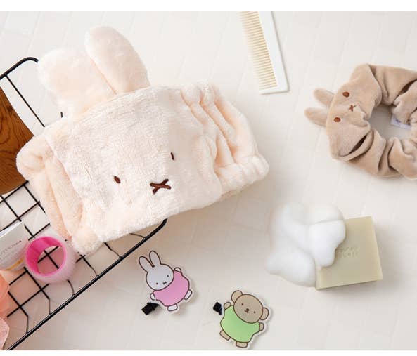 Miffy Face Velboa Soft Wash Headband- Wide Style