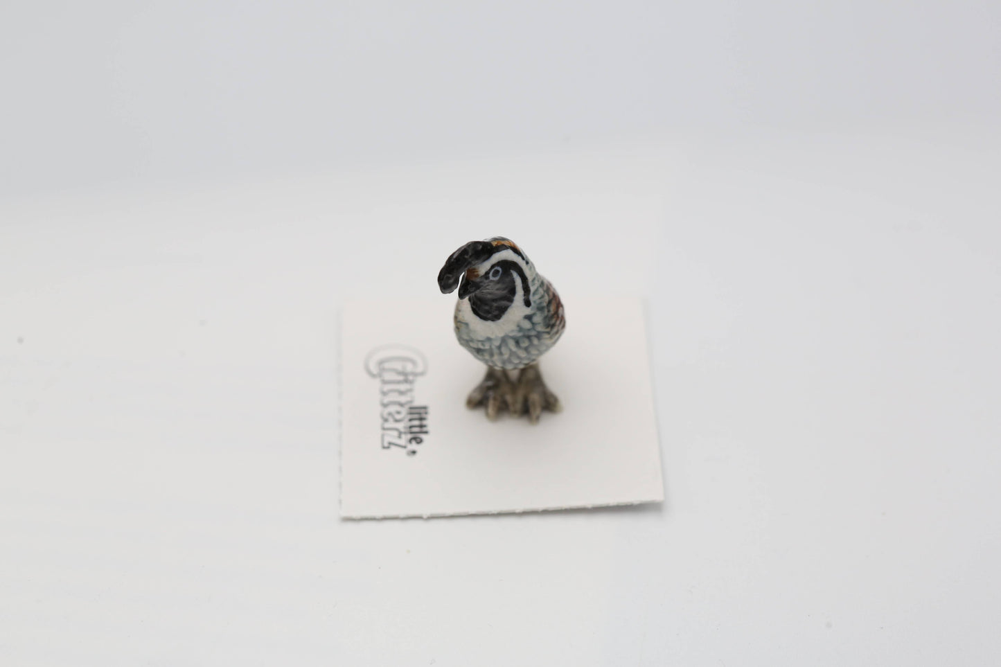 Valley California Quail Porcelain Miniature