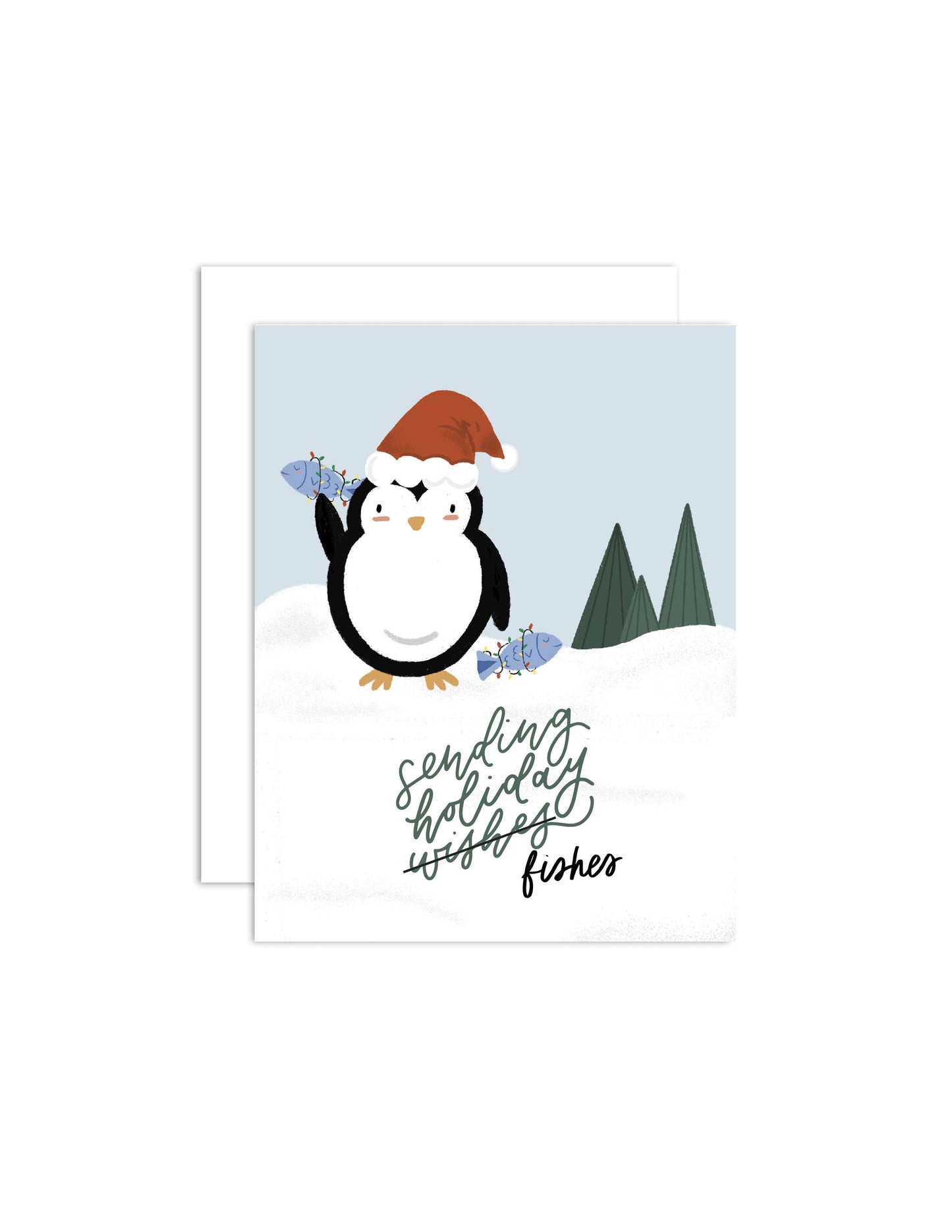 Holiday Wishes & Fishes - Christmas Greeting Card