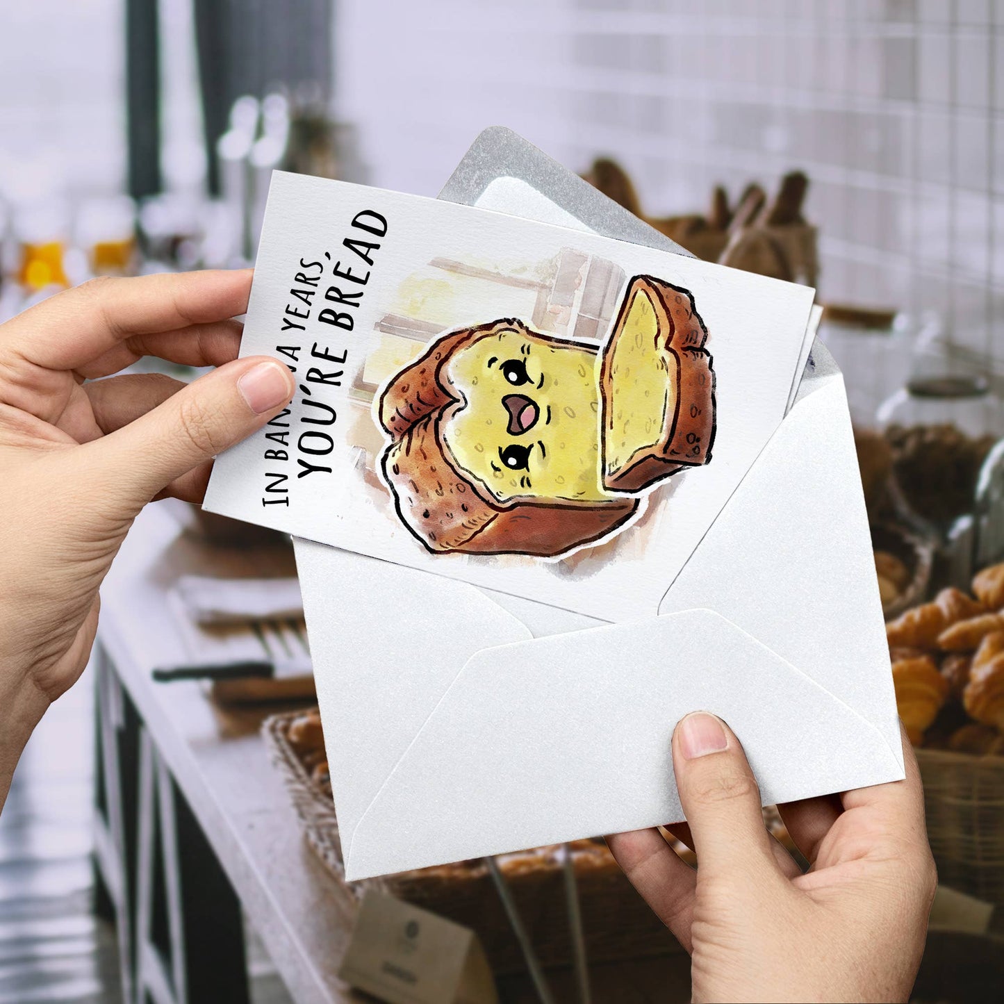 "In Banana Years, You're Bread" Funny Old Joke Birthday Card